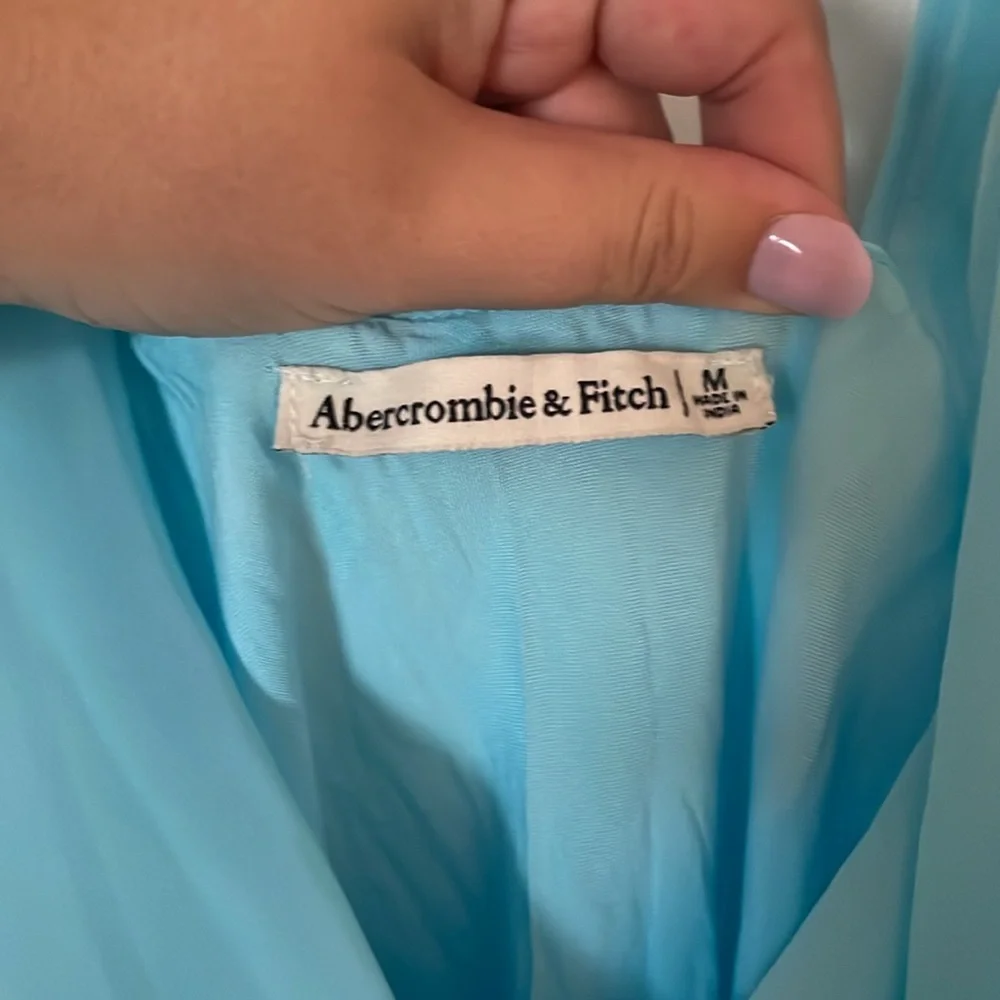 Blue Cowl Neck Abercrombie and Fitch Midi Dress - Picture 5 of 6